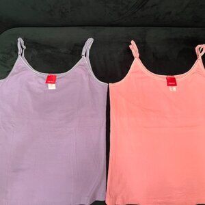 Esprit Vintage 80's Tank Tops - Set of 2 - Medium - Lilac & Peac